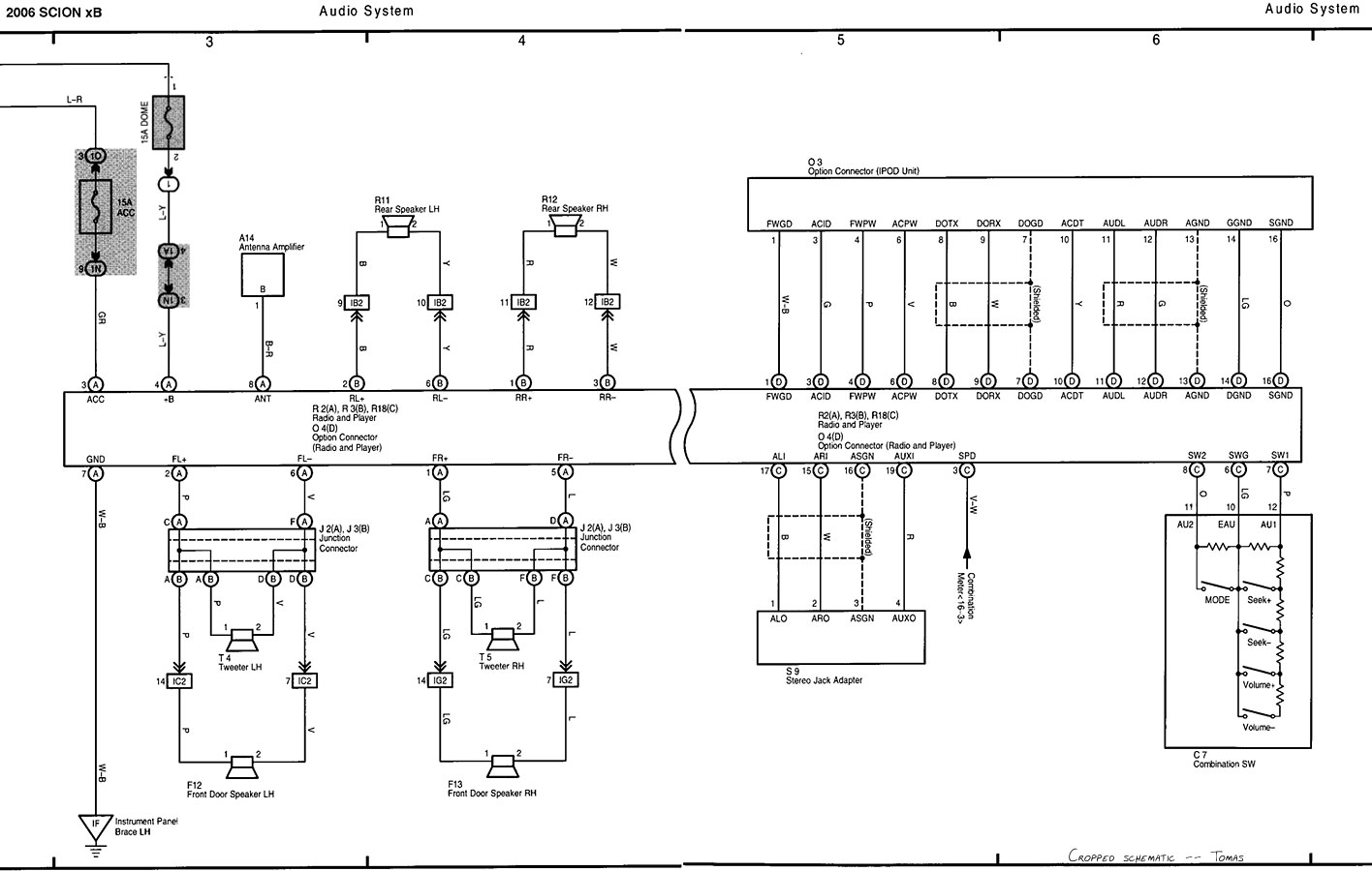2006 Scion Tc Radio Wiring Diagram